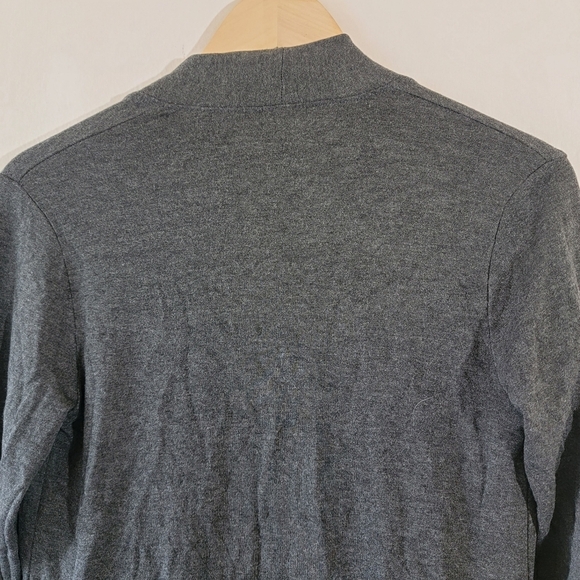 Beyond Yoga Heather Gray Long Duster Cardigan Sz XS Side Slit Athleisure Soft - Picture 8 of 12